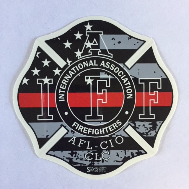 Red Line Window Decals – Oregon State Fire Fighters Council